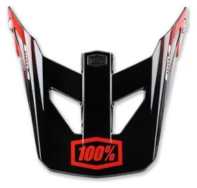 100% Status Helmet replacement visor - Selecta Red 