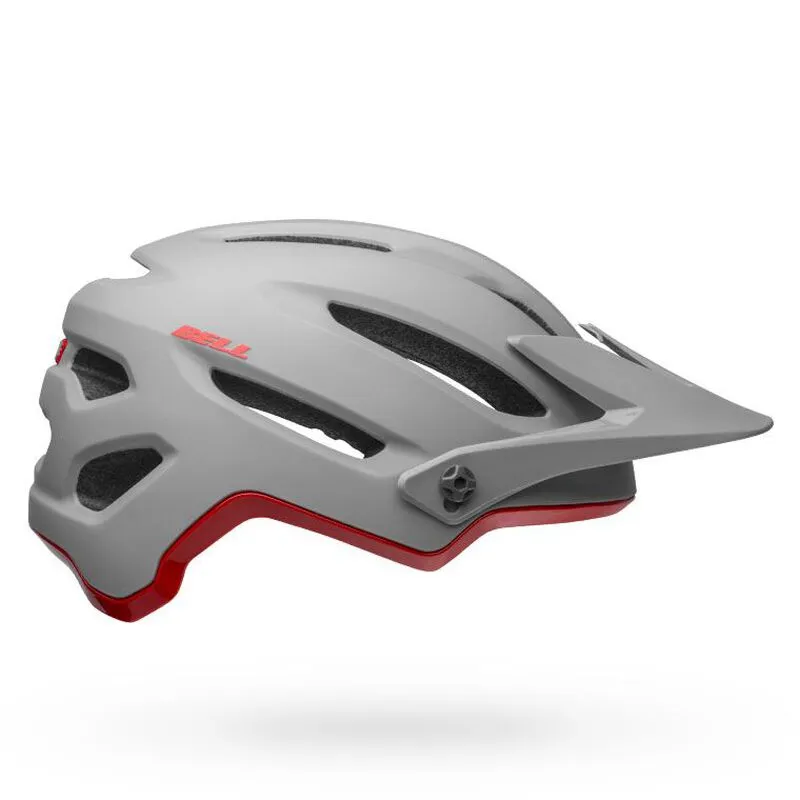 4forty Mips Helmet - Matte/ Gloss Gray/crimson - Small