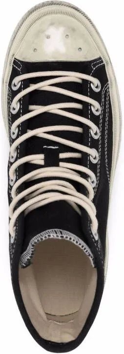 Acne Studios Ballow tumbled high-top sneakers Black