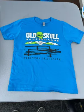 Adult Old Skull Skateboards Perinton/Fairport Skatepark Commemorative T-Shirt