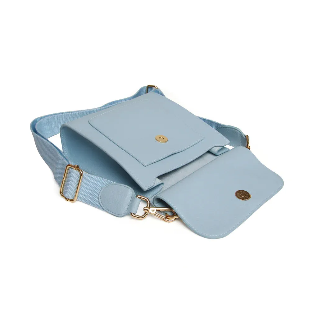 Alice Wheeler Bloomsbury Cross Body Bag Pastel Blue