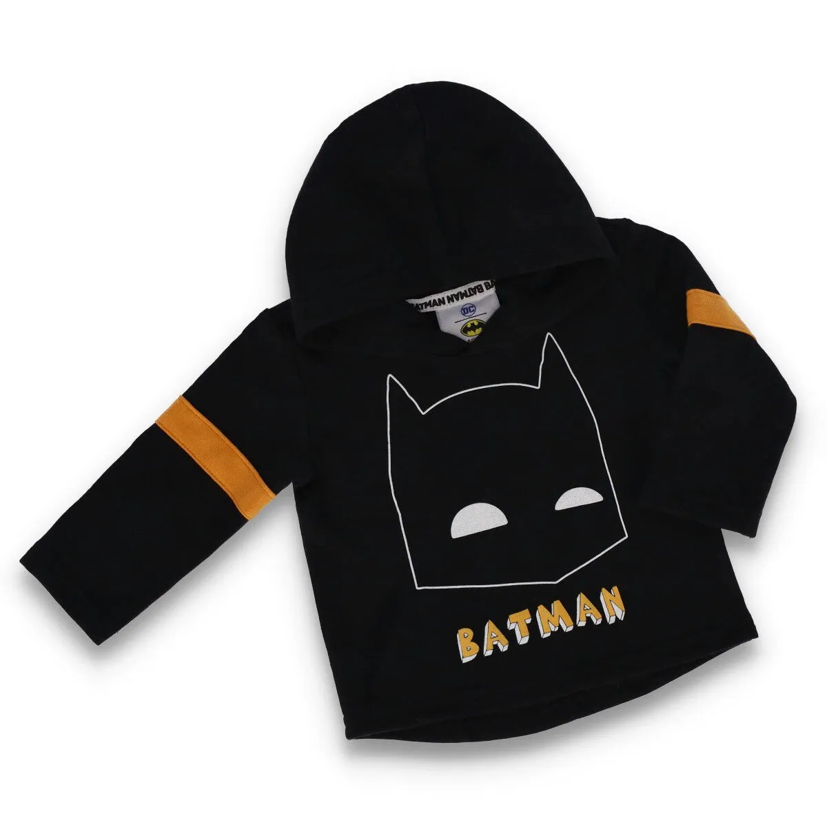 Baby Boys Batman Hooded Sweat Top - Black