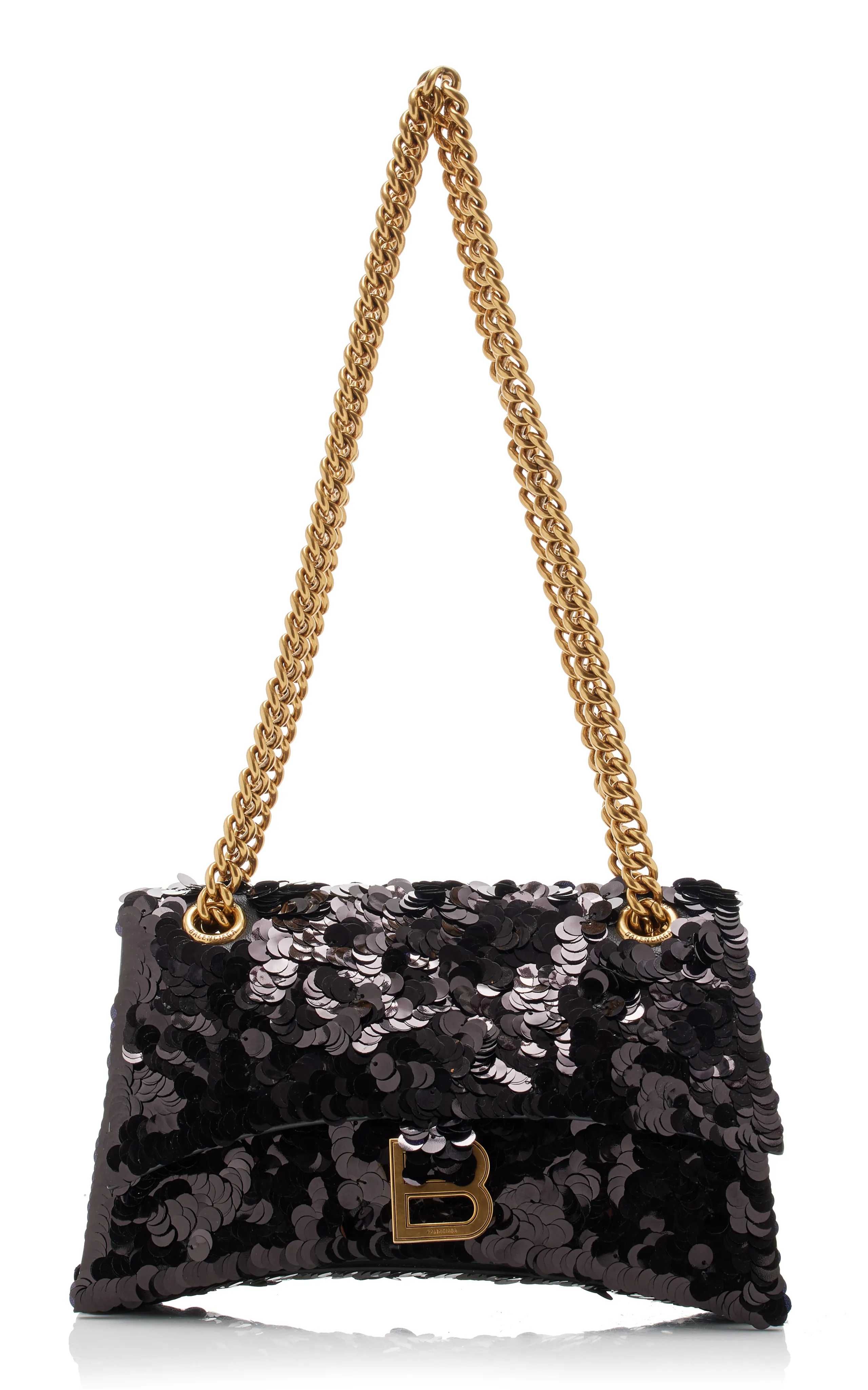 Balenciaga Crush Sequin Small Shoulder Bag