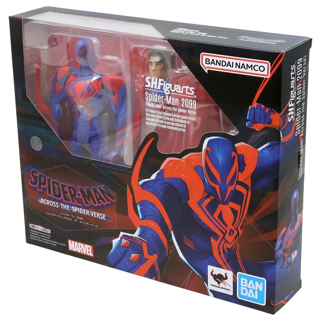 Bandai S.H.Figuarts Spider-Man Across the Spider-Verse Spider-Man 2099 Figure (blue)