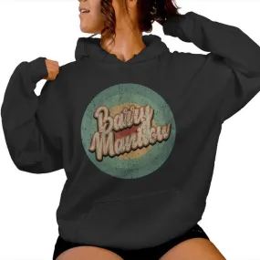 Barry Manilow Circle Retro Vintage Music Women Hoodie