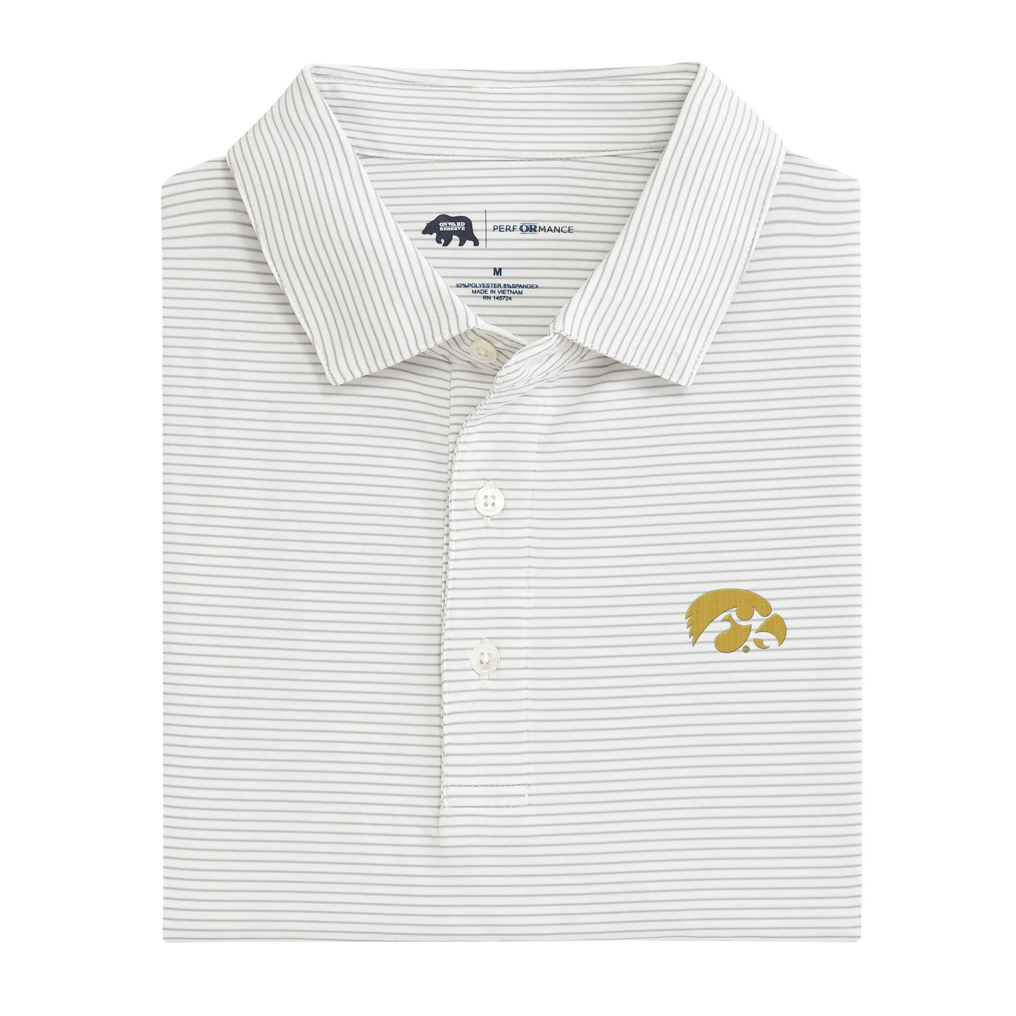 Birdie Stripe Iowa Performance Polo