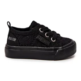 Black Openwork Big Star JJ374019 Sneakers