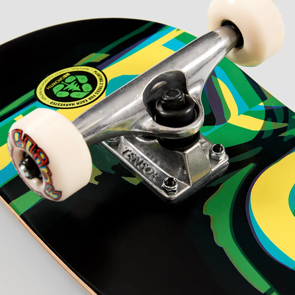 Blind Logo Glitch FP  Skateboard Green/Yellow - 7.875