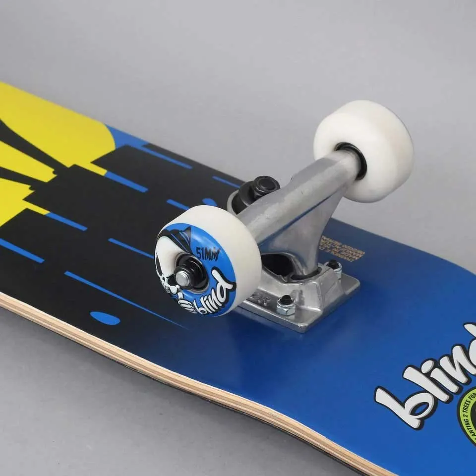 Blind Nine Lives Youth 6.75 Soft Top Complete Skateboard - Blue