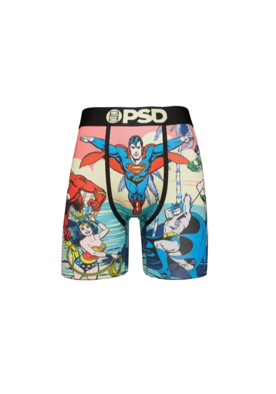 Boxer PSD Super Amigos Superman Batman Joker Flash Mujer Maravilla Linterna Verde