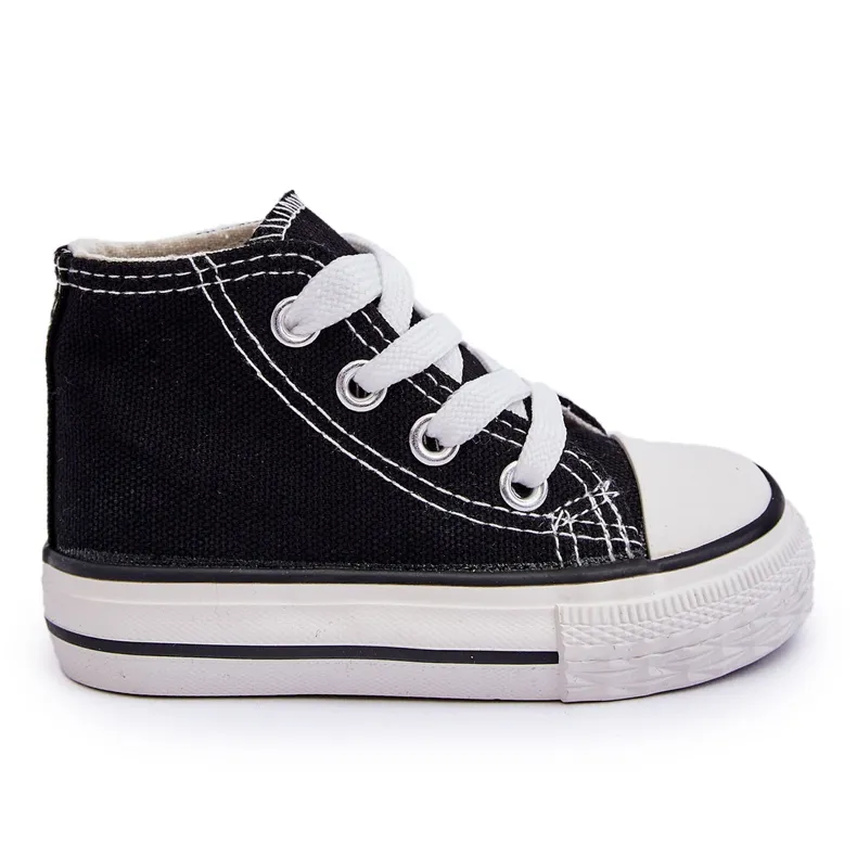 Children's High Sneakers Black Filemon