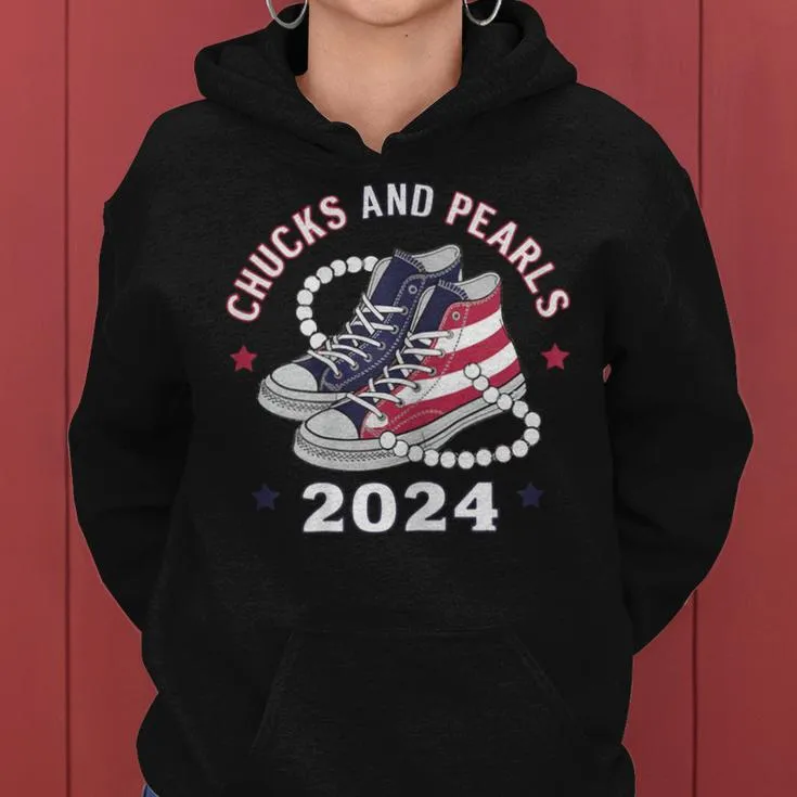 Chucks And Pearls Cute 2024 Women Hoodie