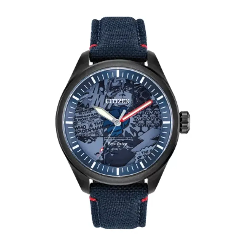 Citizen Avengers Marvel Mens Blue Strap Watch Aw2037-04w