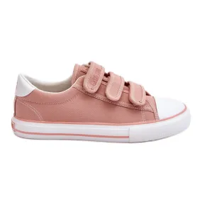 Classic Fabric Velcro Sneakers Big Star LL274A200 Pink