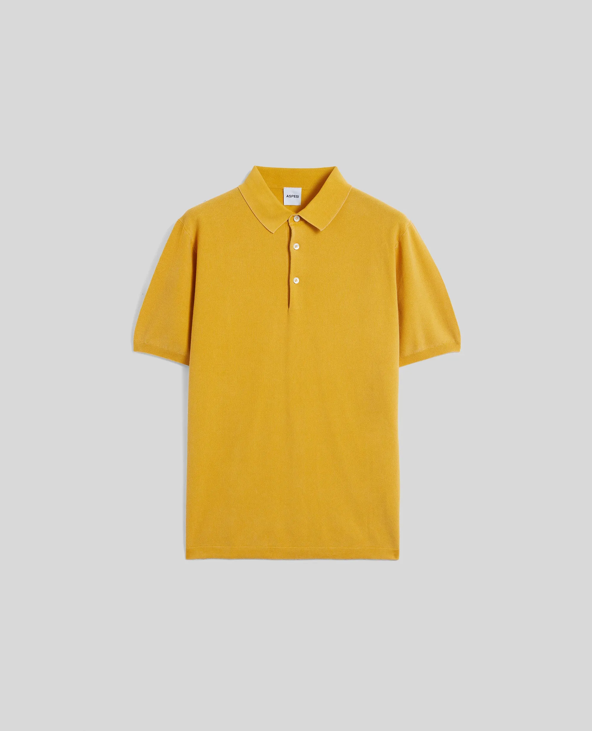 cotton polo - yellow