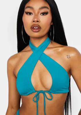 Cyan Toka Bikini Top-