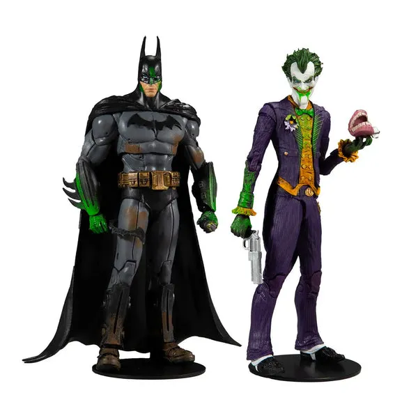 DC Multiverse Batman Arkham Asylum Batman and Joker Twin Action Figure Set