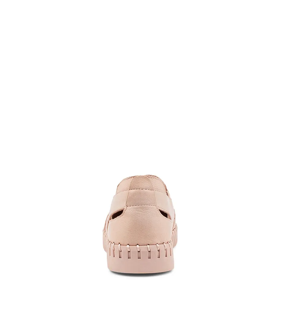 DJANGO & JULIETTE Hawk Nude Leather Sneakers Ns