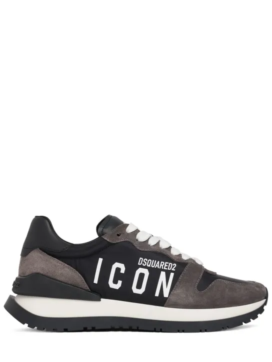 Dsquared2   Icon tech & leather sneakers 