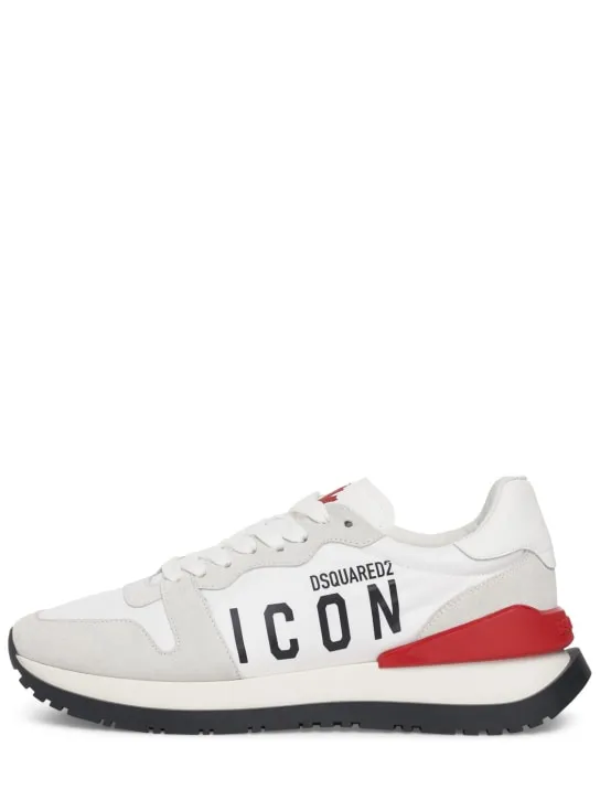 Dsquared2   Icon tech & leather sneakers 