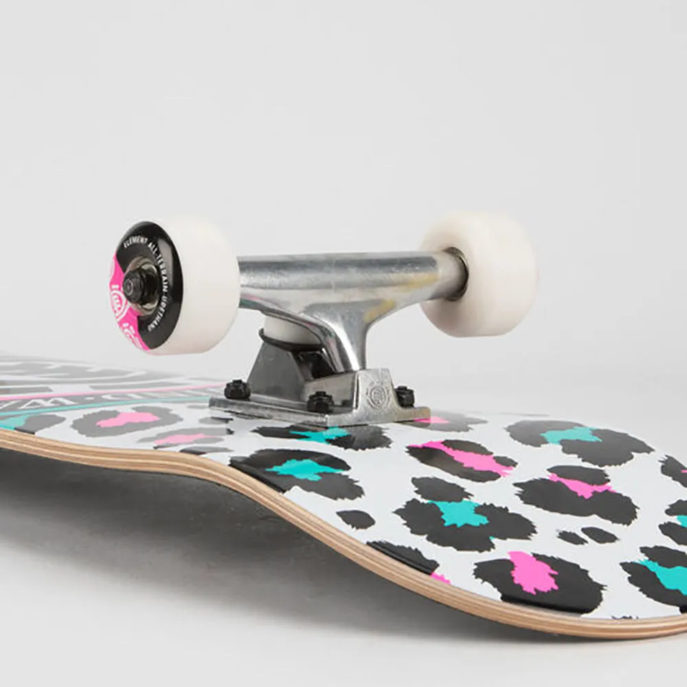 Element Leopard Party 7.7 Complete Skateboard