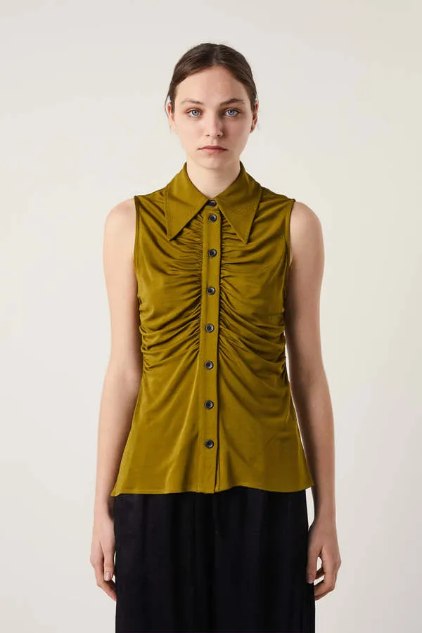 Florence Sleeveless Top - Green