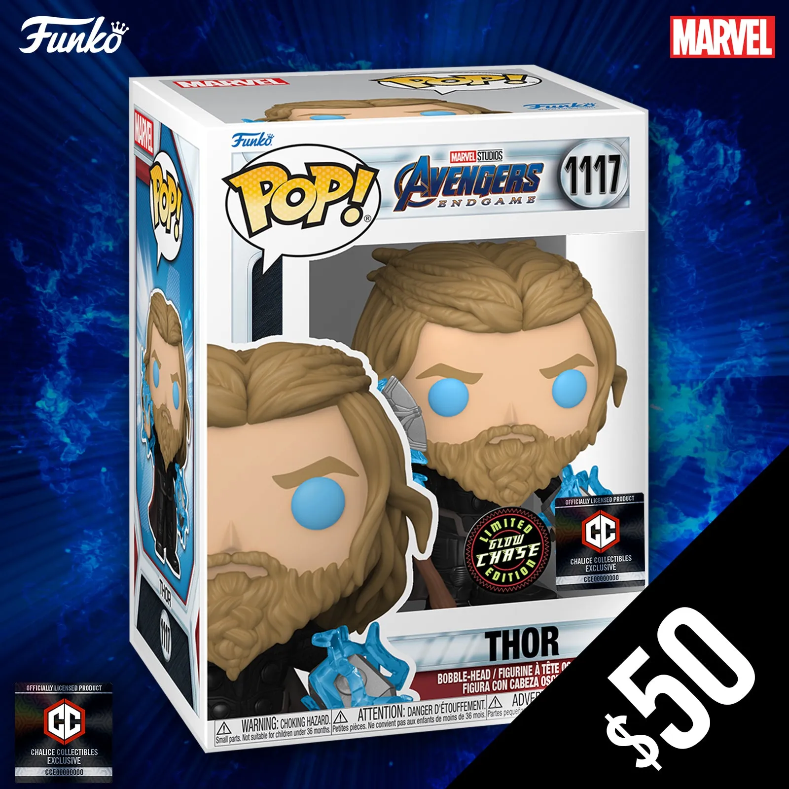 Funko Pop! Chalice Exclusive: Marvel Avenger's Endgame: Thor #1117 (CHASE)