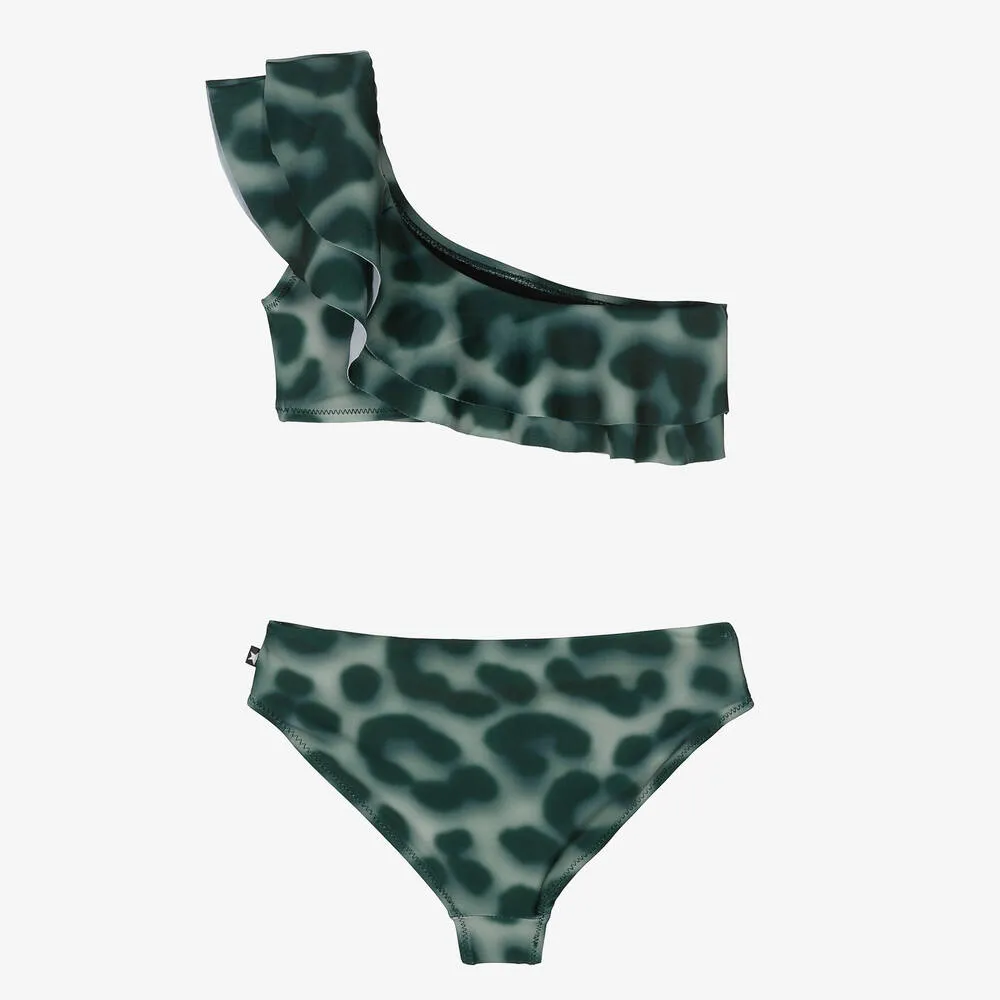 Girls Green Jaguar Bikini (UPF50+)