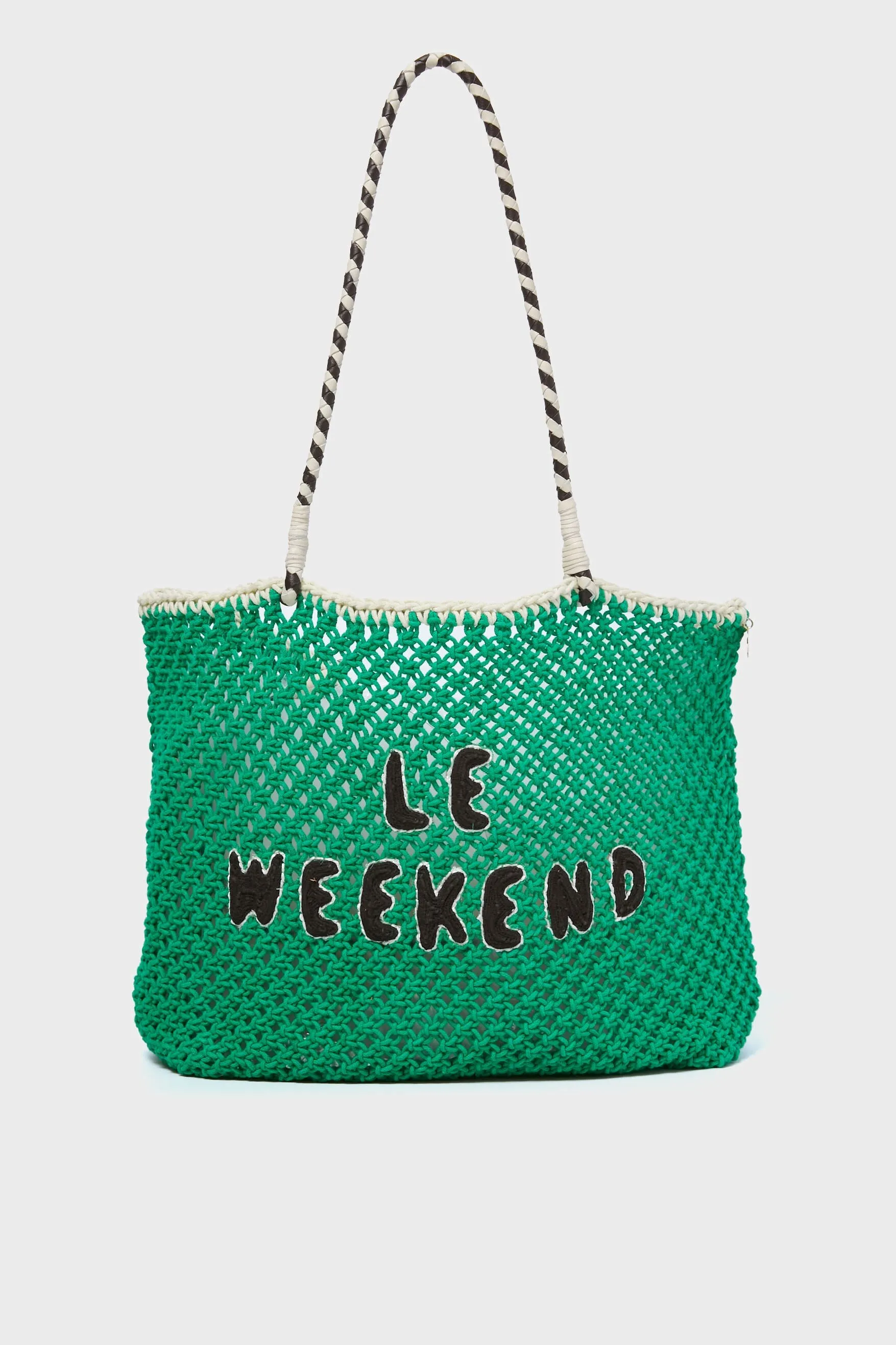 Green Crochet Le Weekend Lete Tote