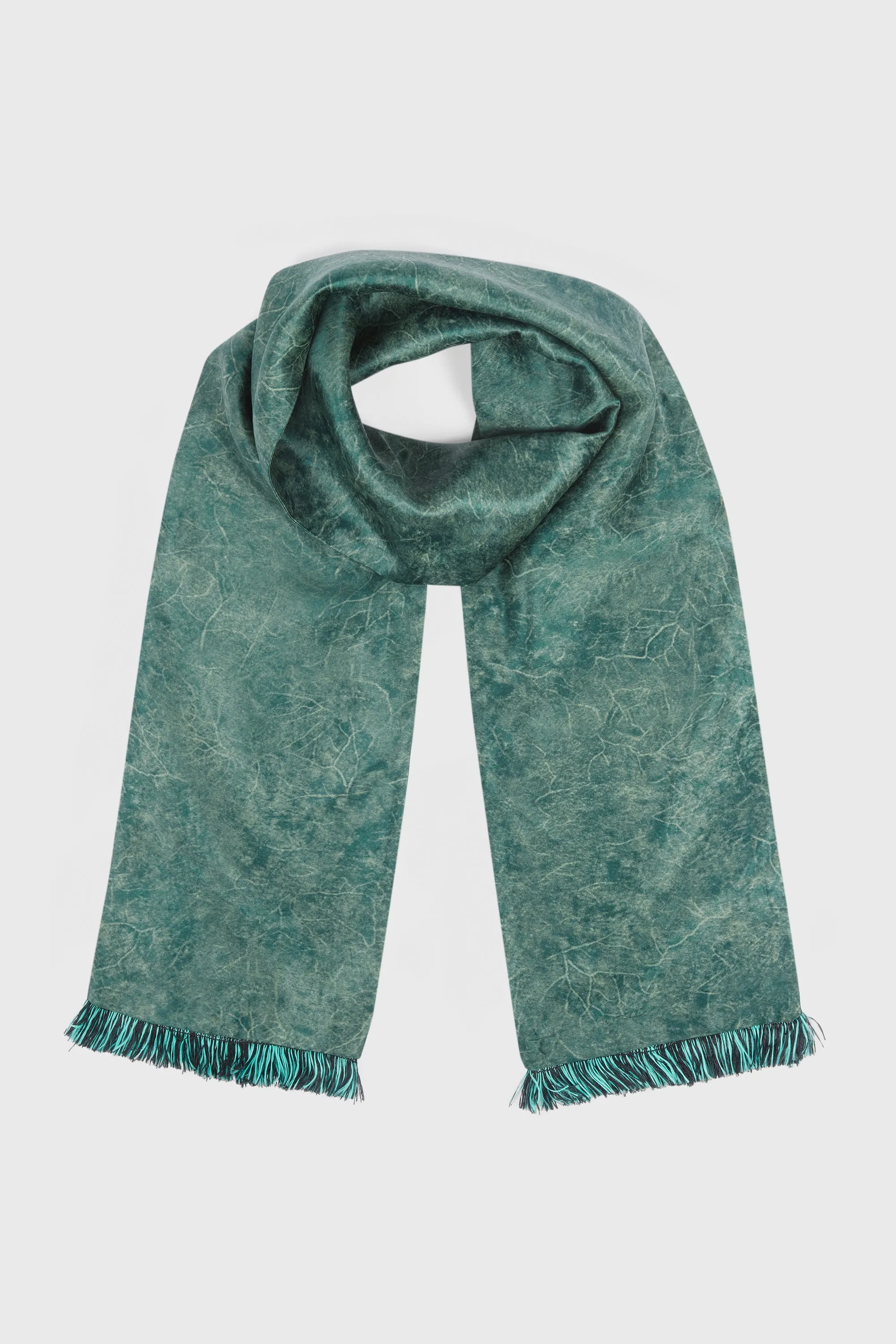 GREEN RIBBON SCARF