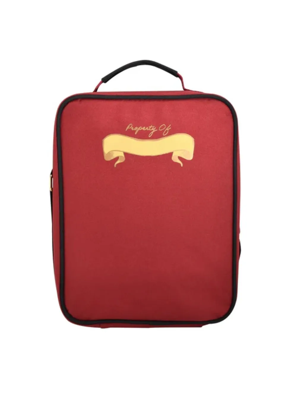 Harry Potter Lunch Bag - Deluxe 2 Pocket - Burgundy - Crest