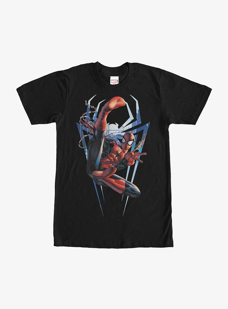 Hot Topic Marvel Spider-Man Flying Kick T-Shirt