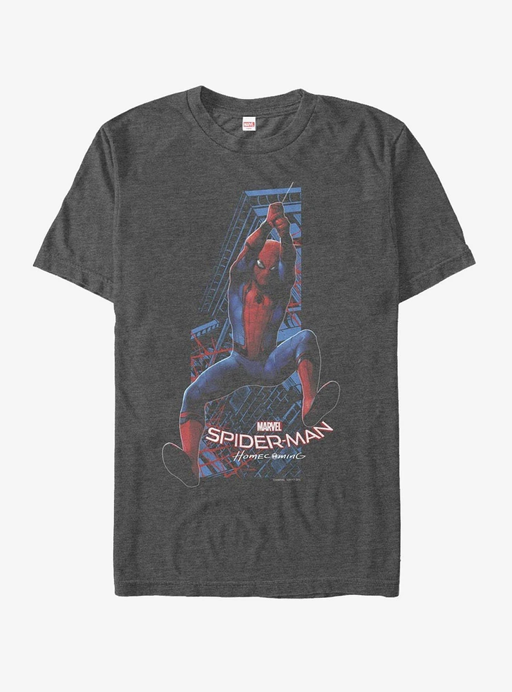 Hot Topic Marvel Spider-Man Homecoming Swing T-Shirt