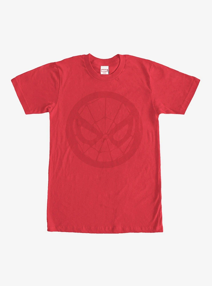 Hot Topic Marvel Spider-Man Mask Circle T-Shirt