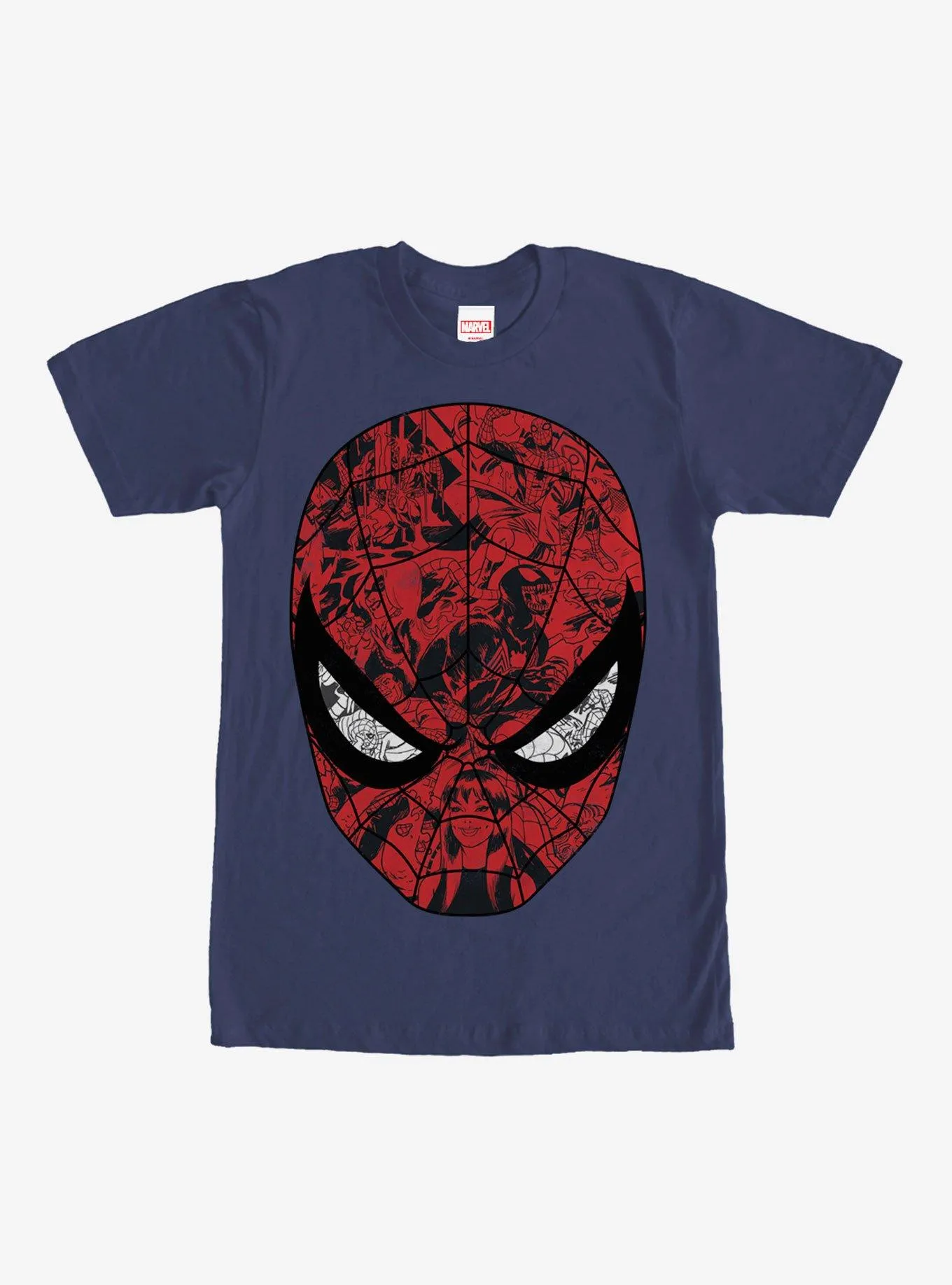 Hot Topic Marvel Spider-Man Mask T-Shirt