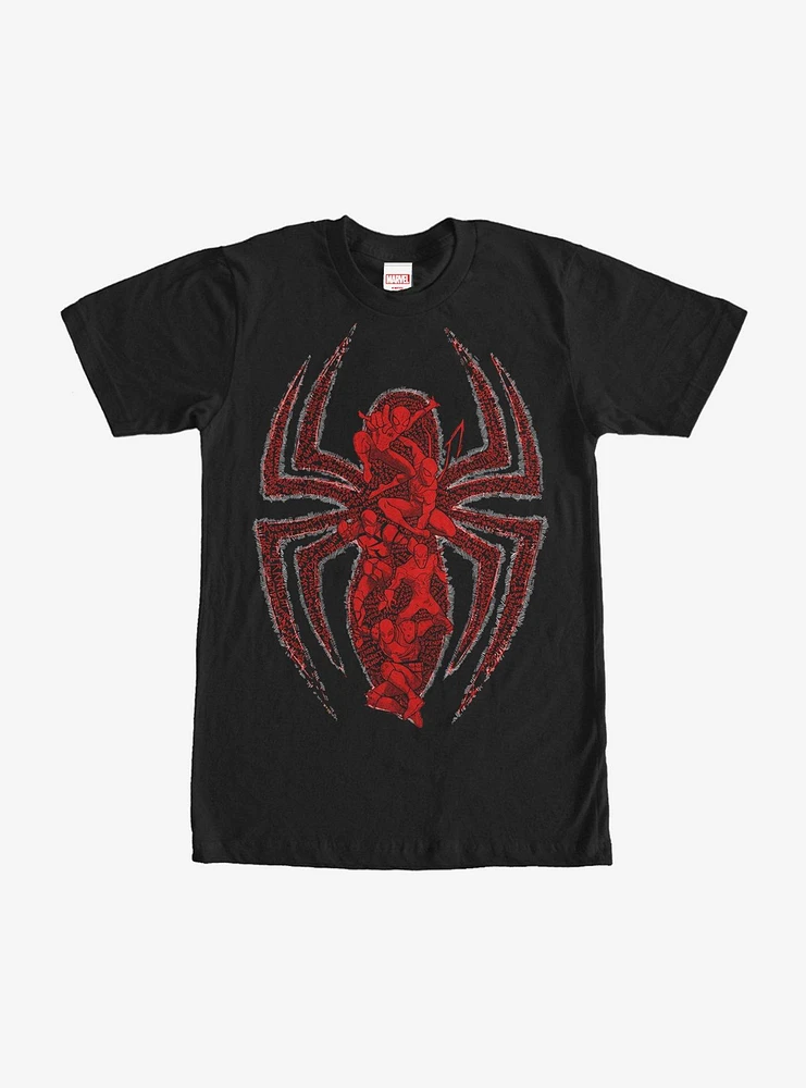 Hot Topic Marvel Spider-Man Scrawl T-Shirt