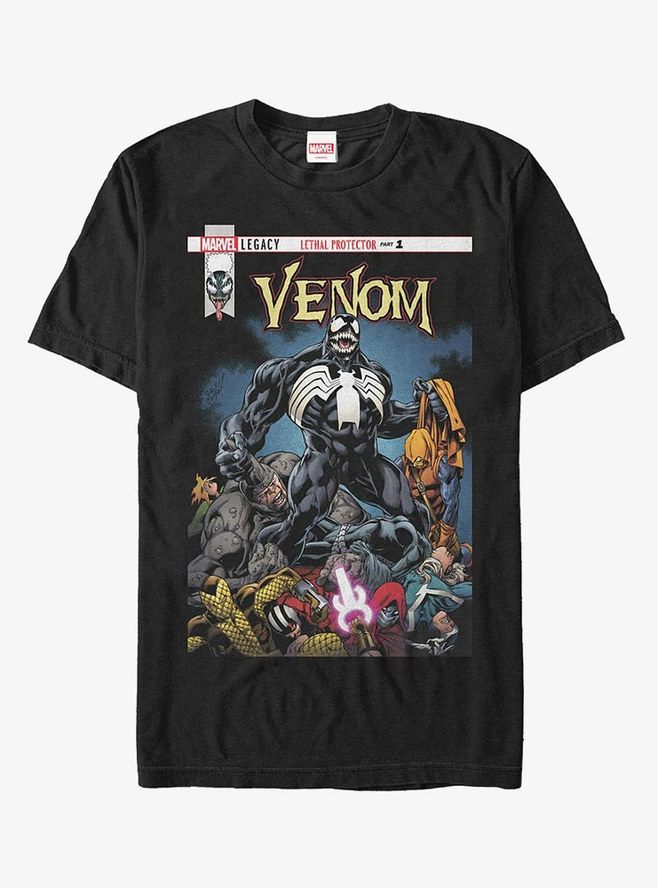 Hot Topic Marvel Venom Lethal Protector Pile T-Shirt