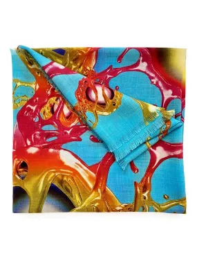 Hyper Gold Scarf - Blue