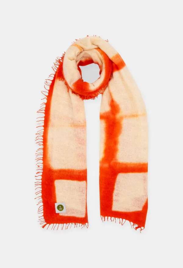 ICE BEAR ORANGE DAISY SCARF - V VON GOAT