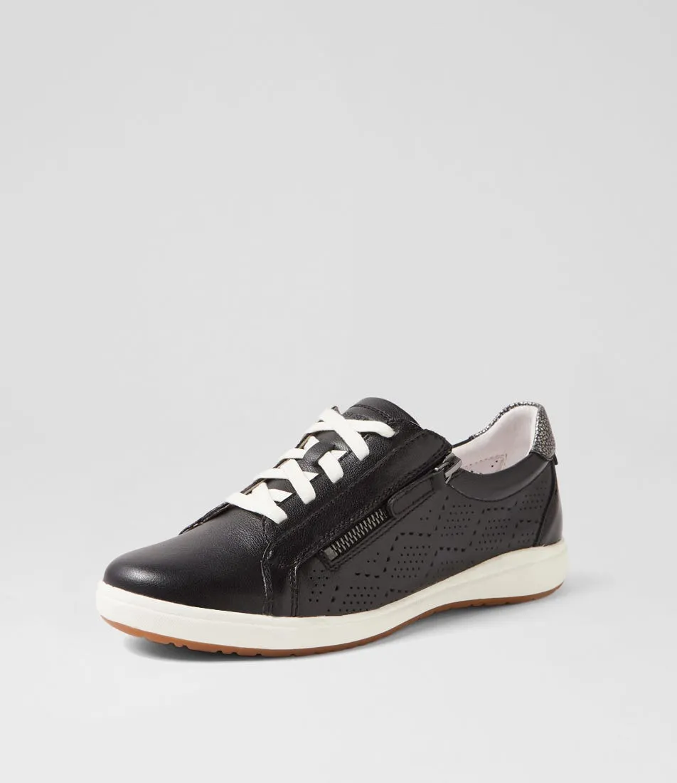 JOSEF SEIBEL Caren 65 Schwarz Kombi Leather Sneakers