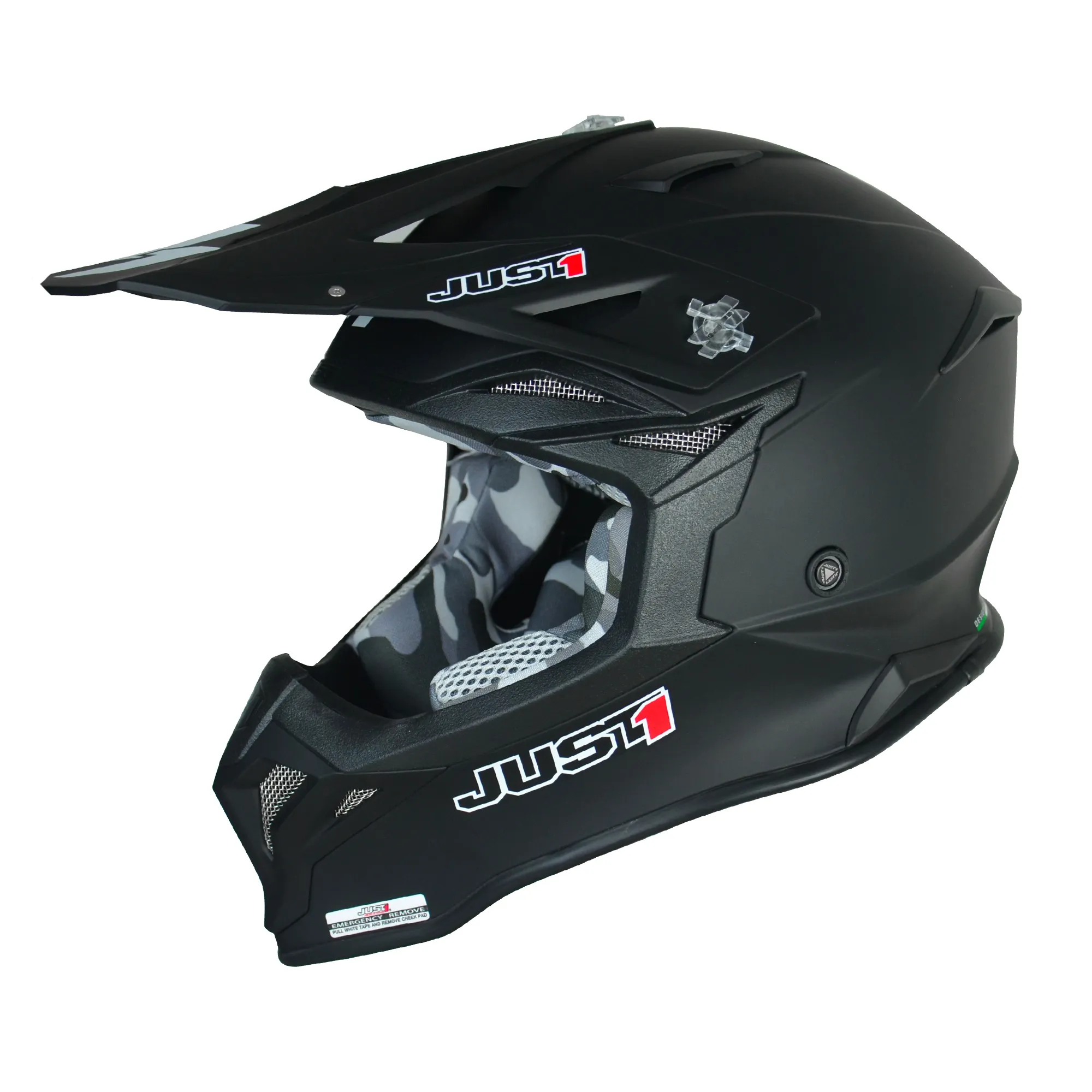 Just1 J39 Plain Helmet - Matt Black