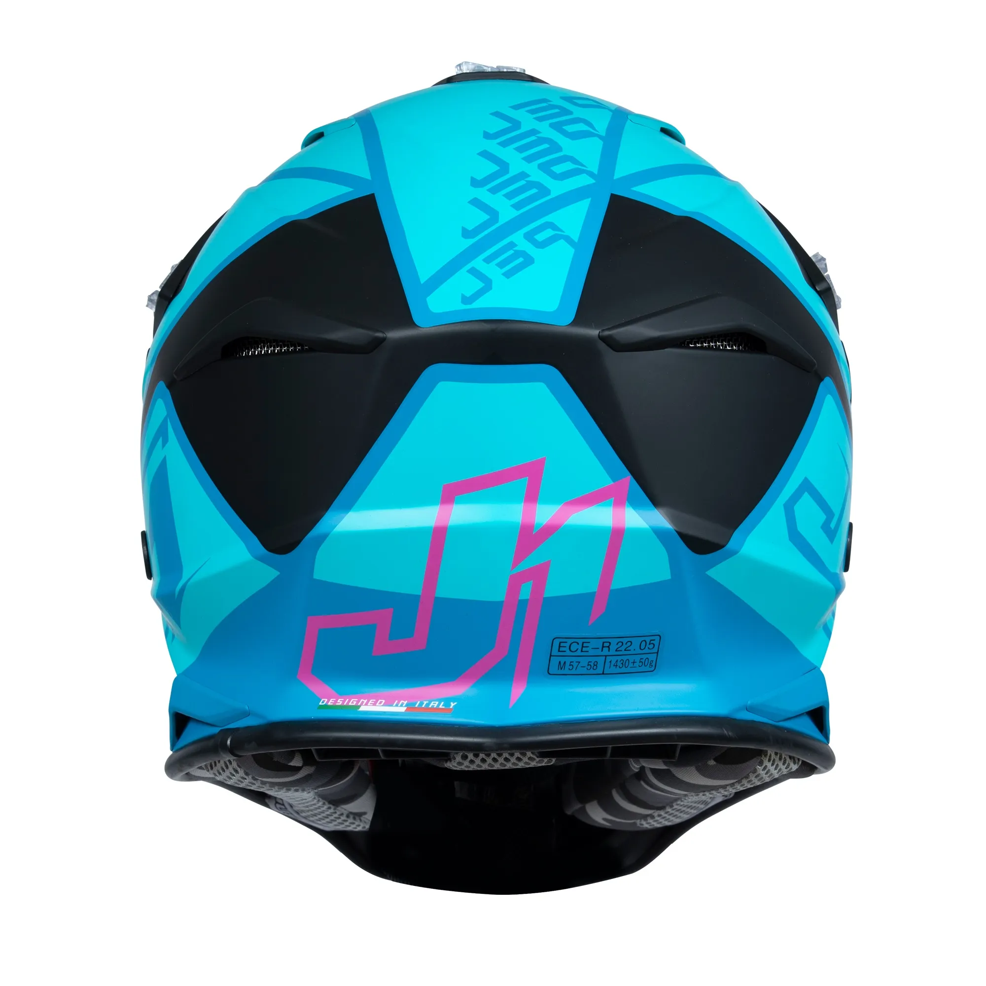 Just1 J39 Thruster Helmet - Petrol/Blue/Fuxia/Black