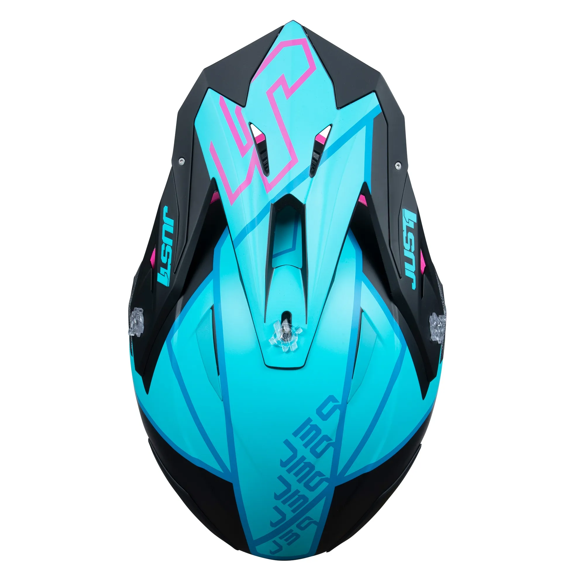 Just1 J39 Thruster Helmet - Petrol/Blue/Fuxia/Black