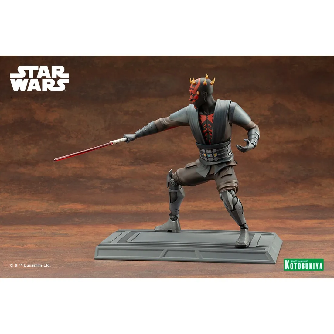 Kotobukiya ARTFX Star Wars The Clone Wars Darth Maul Figure (black)