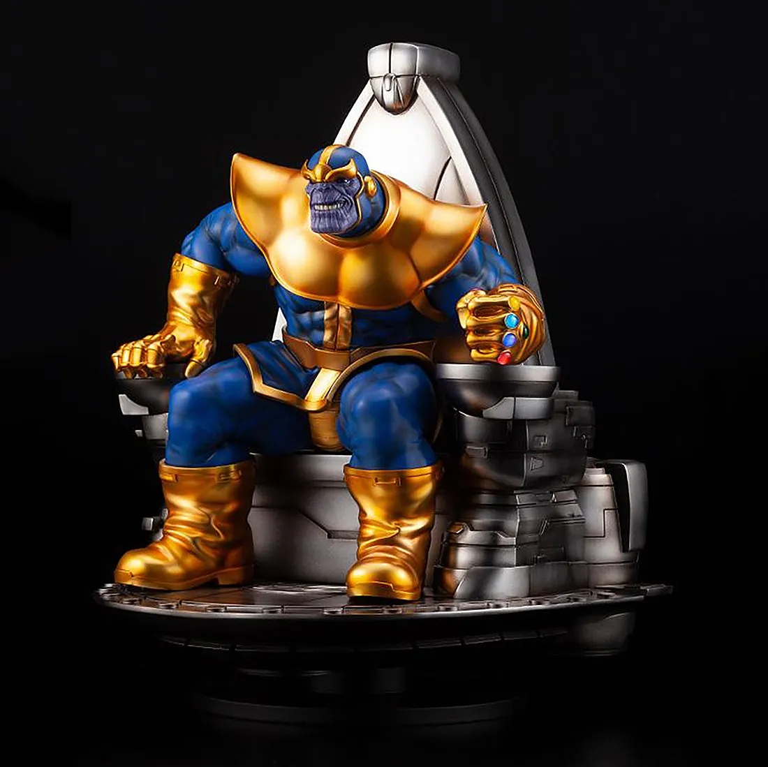 Kotobukiya Marvel Thanos On Space Throne Fine Art Statue (gold)