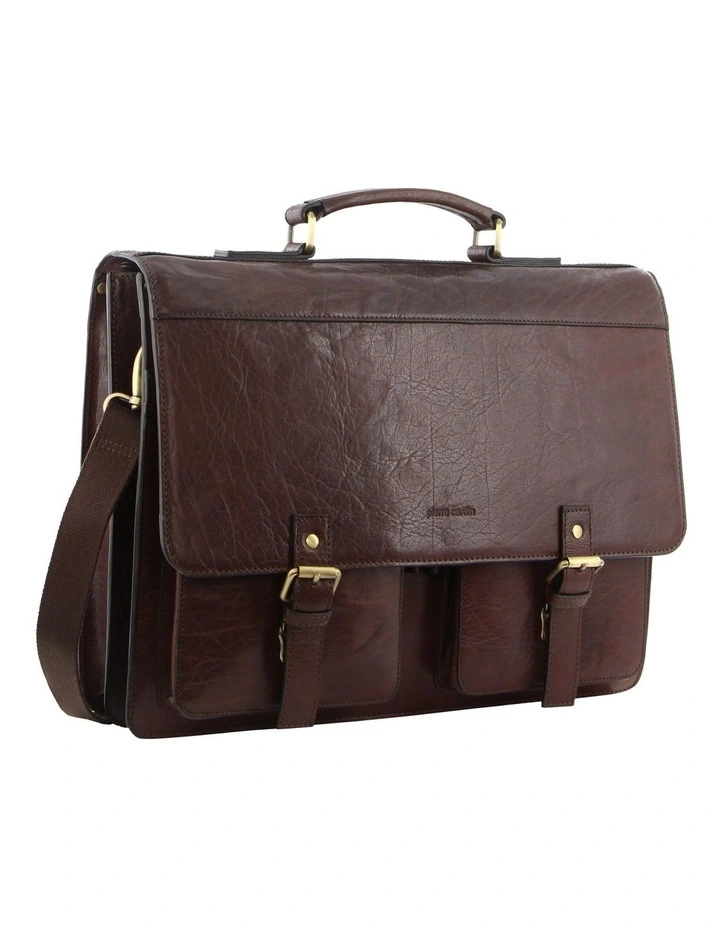 Leather Business/Computer Bag in Brown