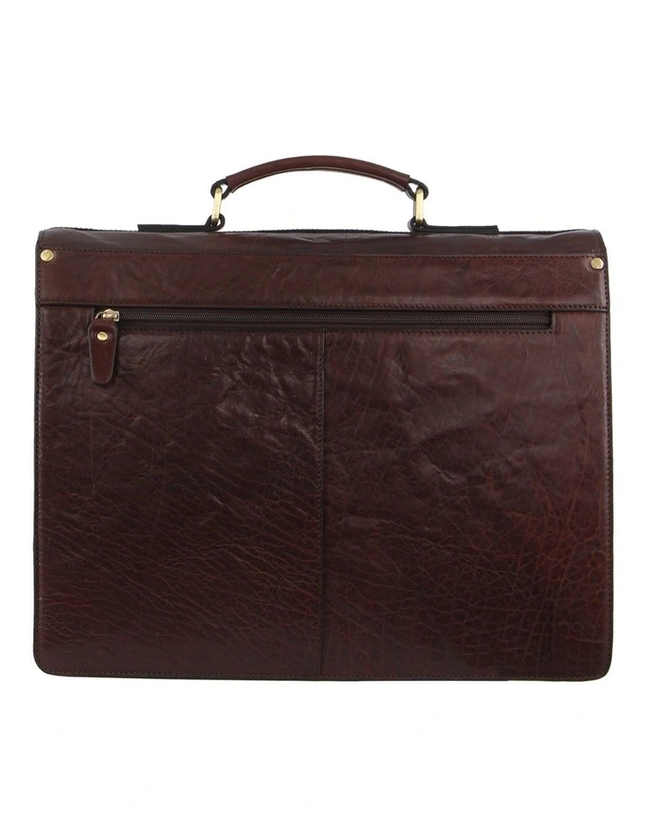 Leather Business/Computer Bag in Brown