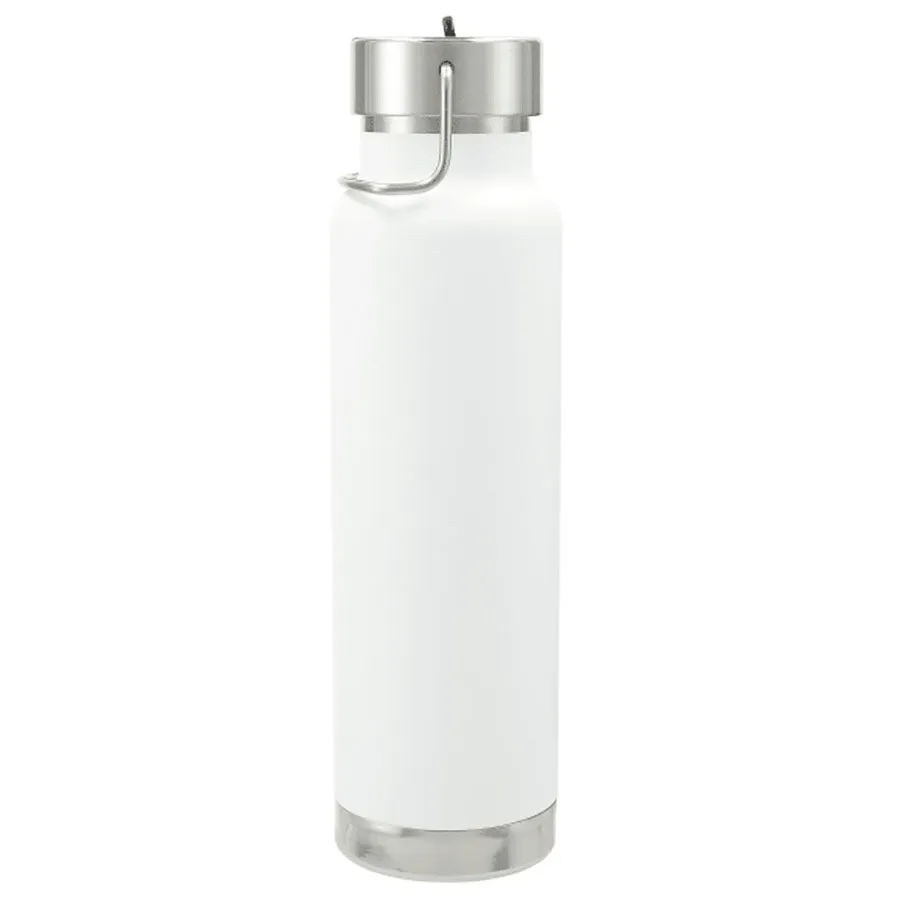 Leed's White Thor Copper Vacuum Insulated Bottle 25oz Straw Lid