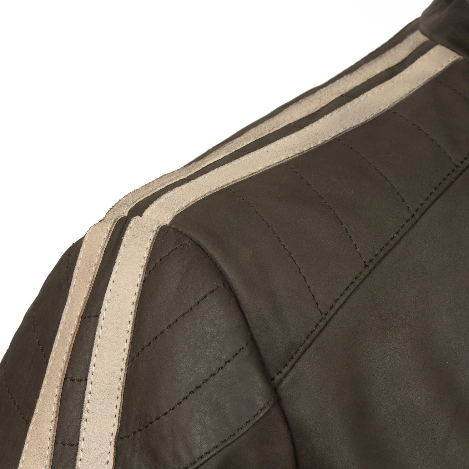 Lewis: Men's Brown Biker Leather Jacket