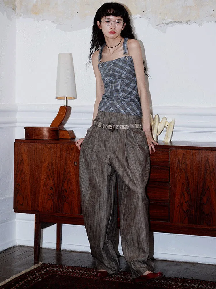 Loose Summer Relax High-Neck Wide-Pants